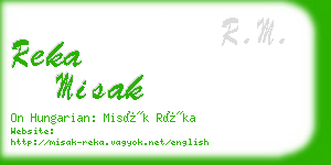 reka misak business card